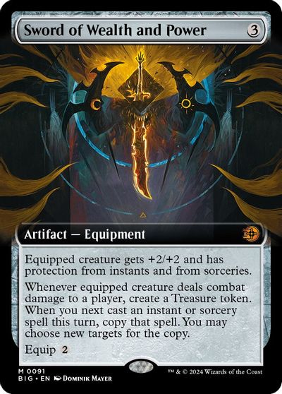 Sword of Wealth and Power (Extended Art) card art