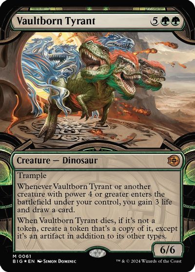 Vaultborn Tyrant (Showcase) (Raised Foil) card art