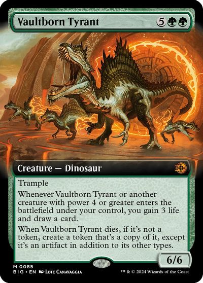 Vaultborn Tyrant (Extended Art) card art