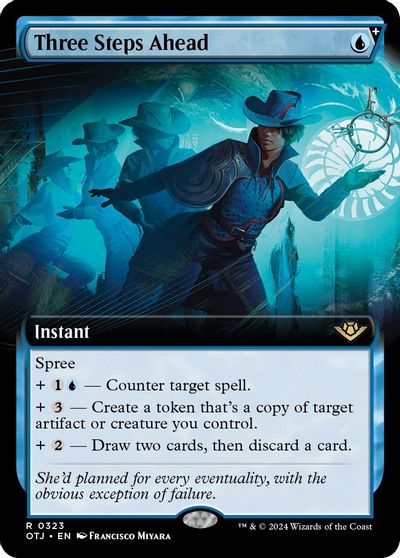 Three Steps Ahead (Extended Art) card art