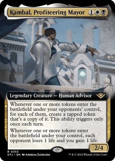Kambal, Profiteering Mayor (Extended Art) card art