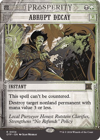 Abrupt Decay card art