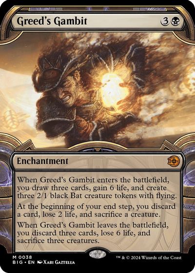 Greed's Gambit (Showcase) card art