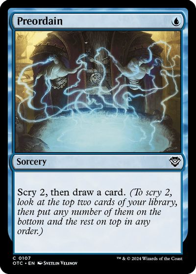 Preordain card art