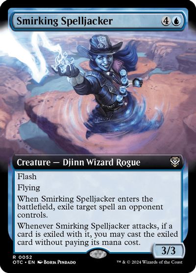 Smirking Spelljacker (Extended Art) card art