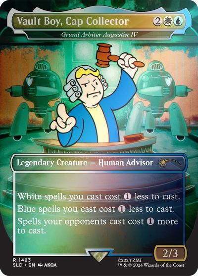 Vault Boy, Cap Collector - Grand Arbiter Augustin IV (Rainbow Foil) card art