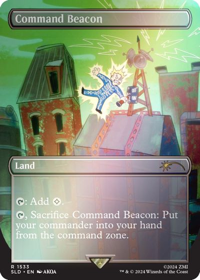 Command Beacon (Rainbow Foil) card art