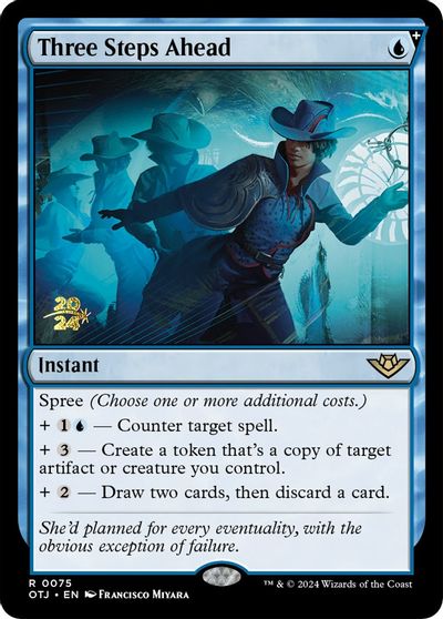 Three Steps Ahead card art