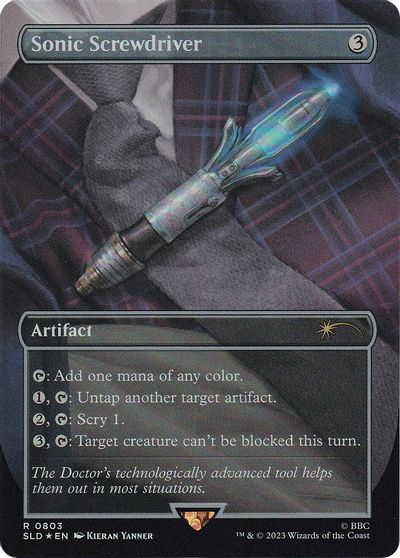 Sonic Screwdriver card art