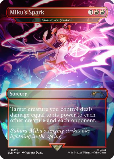 Miku's Spark - Chandra's Ignition (Rainbow Foil) card art