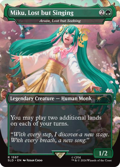 Miku, Lost but Singing - Azusa, Lost but Seeking card art