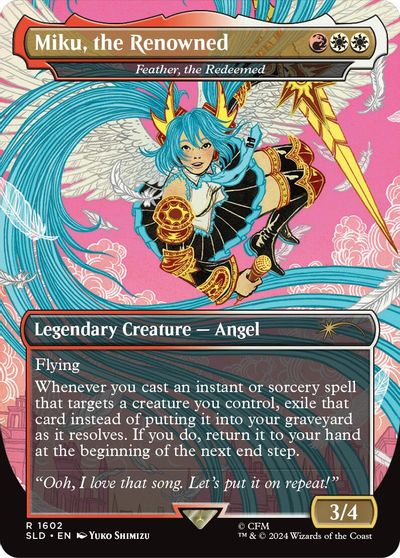 Miku, the Renowned - Feather, the Redeemed card art