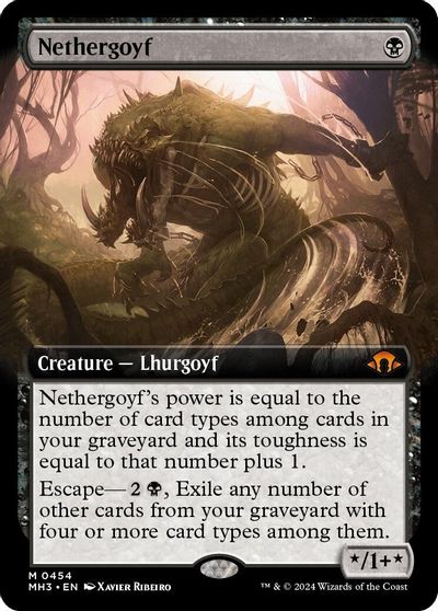 Nethergoyf (Extended Art) card art