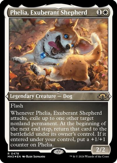 Phelia, Exuberant Shepherd (Foil Etched) card art