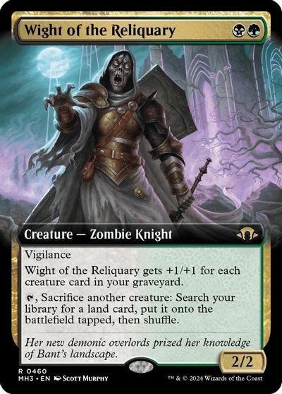 Wight of the Reliquary (Extended Art) card art