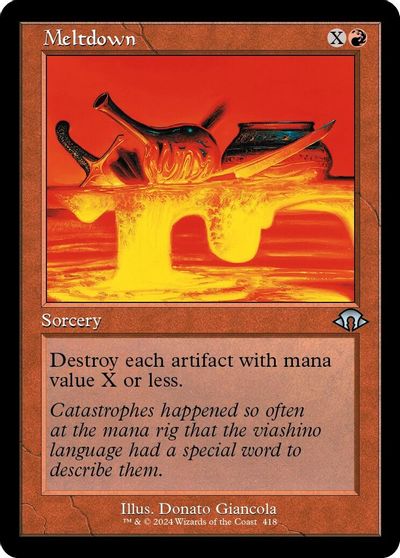 Meltdown (Retro Frame) card art