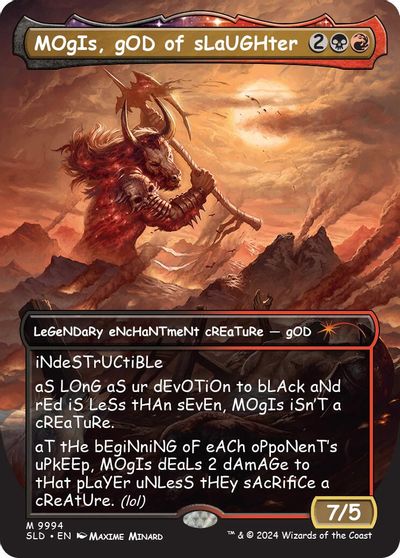 MOgIs, gOD of sLaUGHter (9994) card art