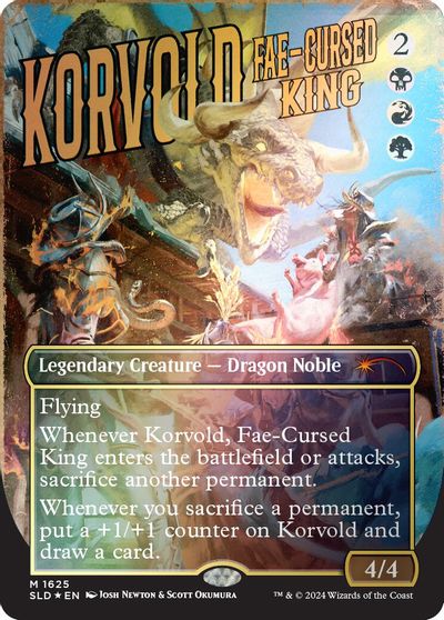 Korvold, Fae-Cursed King (1625) (Rainbow Foil) card art