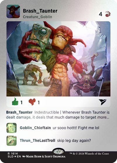 Brash Taunter (Rainbow Foil) card art