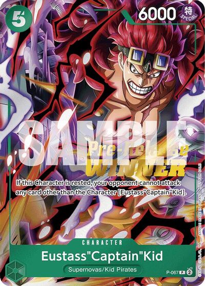 Eustass"Captain"Kid (OP-07 Pre-Release Tournament) [Winner] card art