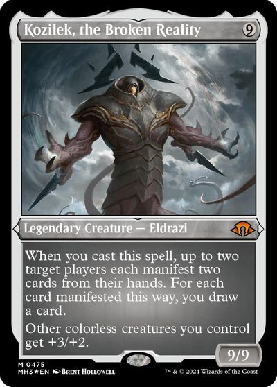 Kozilek, the Broken Reality (Foil Etched) card art