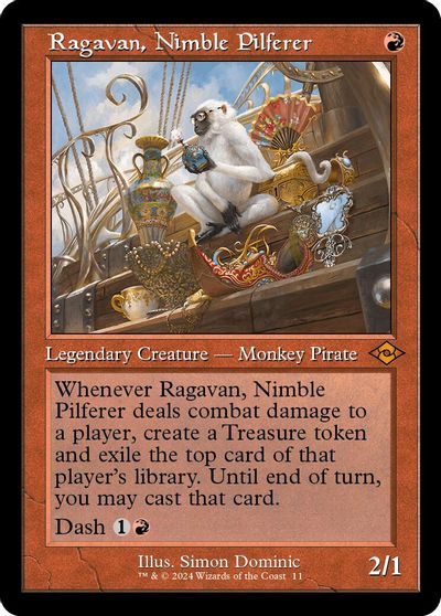 Ragavan, Nimble Pilferer (Retro Frame) card art