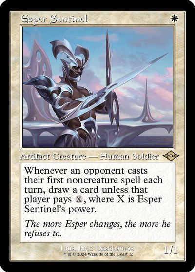 Esper Sentinel (Retro Frame) card art