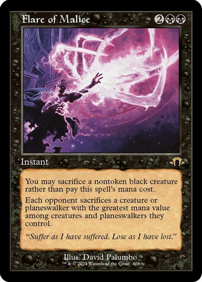 Flare of Malice (Retro Frame) card art