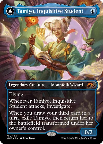 Tamiyo, Inquisitive Student (Borderless) card art