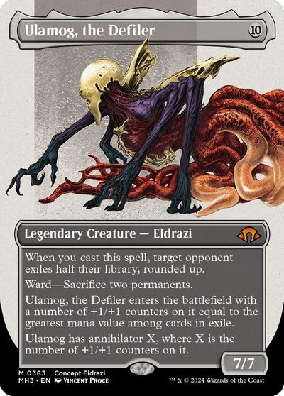 Ulamog, the Defiler (Borderless) card art
