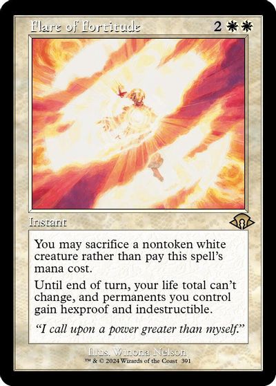 Flare of Fortitude (Retro Frame) card art