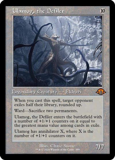 Ulamog, the Defiler (Retro Frame) card art