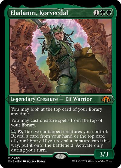 Eladamri, Korvecdal (Foil Etched) card art