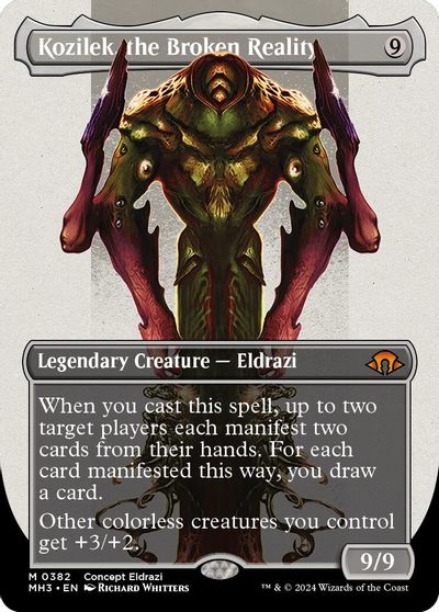 Kozilek, the Broken Reality (Borderless) card art