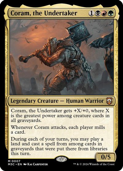 Coram, the Undertaker card art