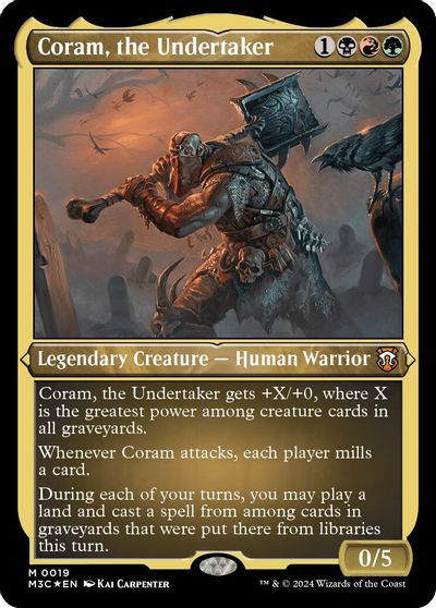 Coram, the Undertaker (Foil Etched) card art