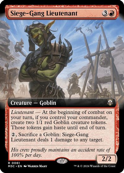 Siege-Gang Lieutenant (Extended Art) (Ripple Foil) card art