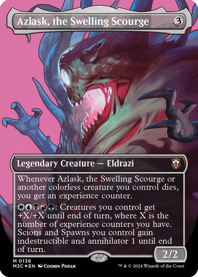 Azlask, the Swelling Scourge (Borderless) (Ripple Foil) card art