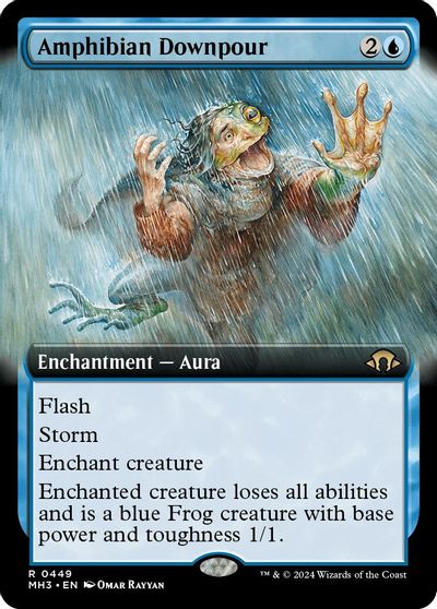 Amphibian Downpour (Extended Art) card art
