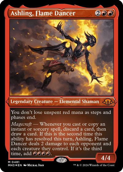 Ashling, Flame Dancer (Foil Etched) card art