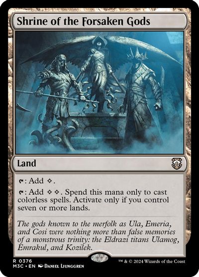 Shrine of the Forsaken Gods (Ripple Foil) card art