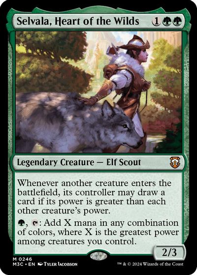 Selvala, Heart of the Wilds (Ripple Foil) card art