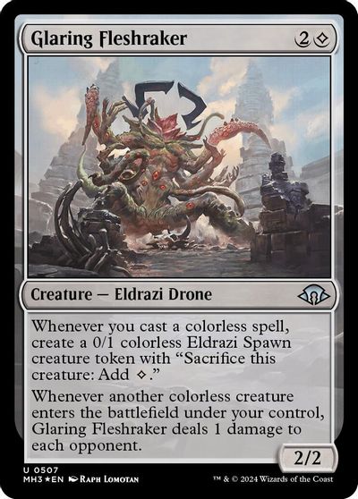 Glaring Fleshraker (Ripple Foil) card art
