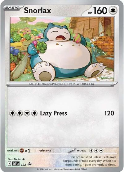 Snorlax - 122 card art