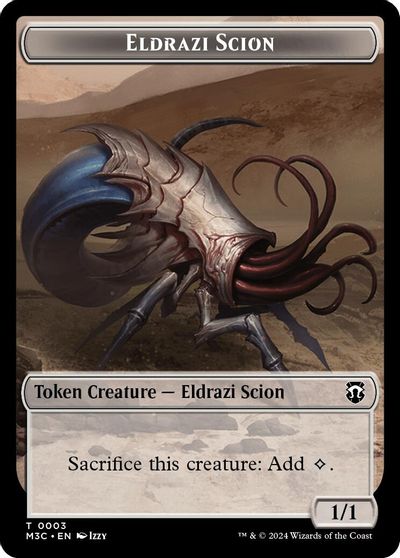 Eldrazi Scion (Ripple Foil) // Eldrazi Spawn Double-Sided Token card art