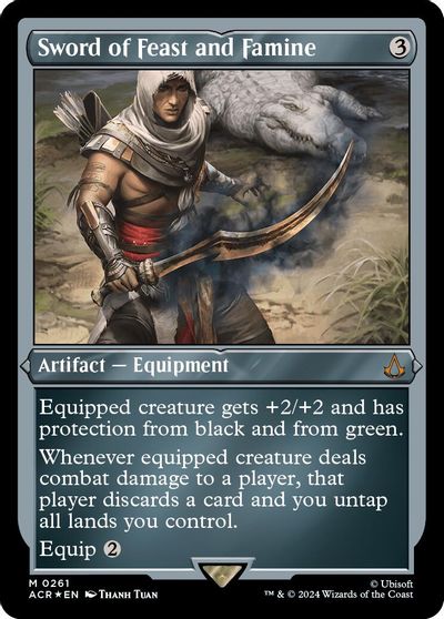 Sword of Feast and Famine (Foil Etched) card art