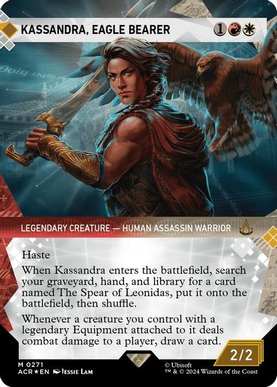 Kassandra, Eagle Bearer (Showcase) (Textured Foil) card art