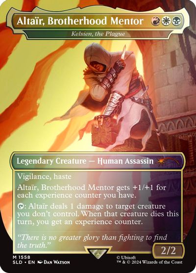 Altair, Brotherhood Mentor - Kelsien, the Plague (Rainbow Foil) card art