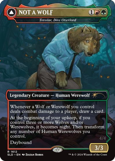 NOT A WOLF - Tovolar, Dire Overlord card art