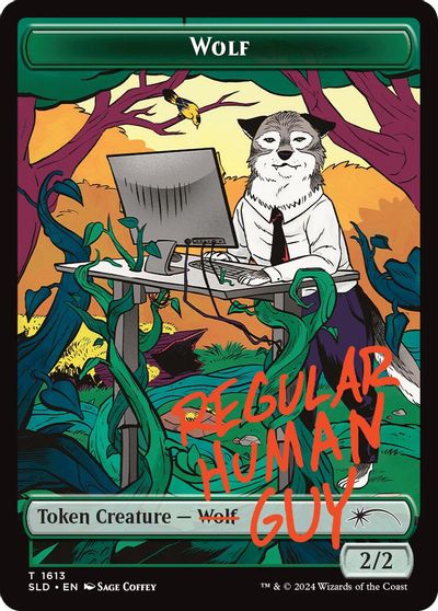 Wolf Token card art